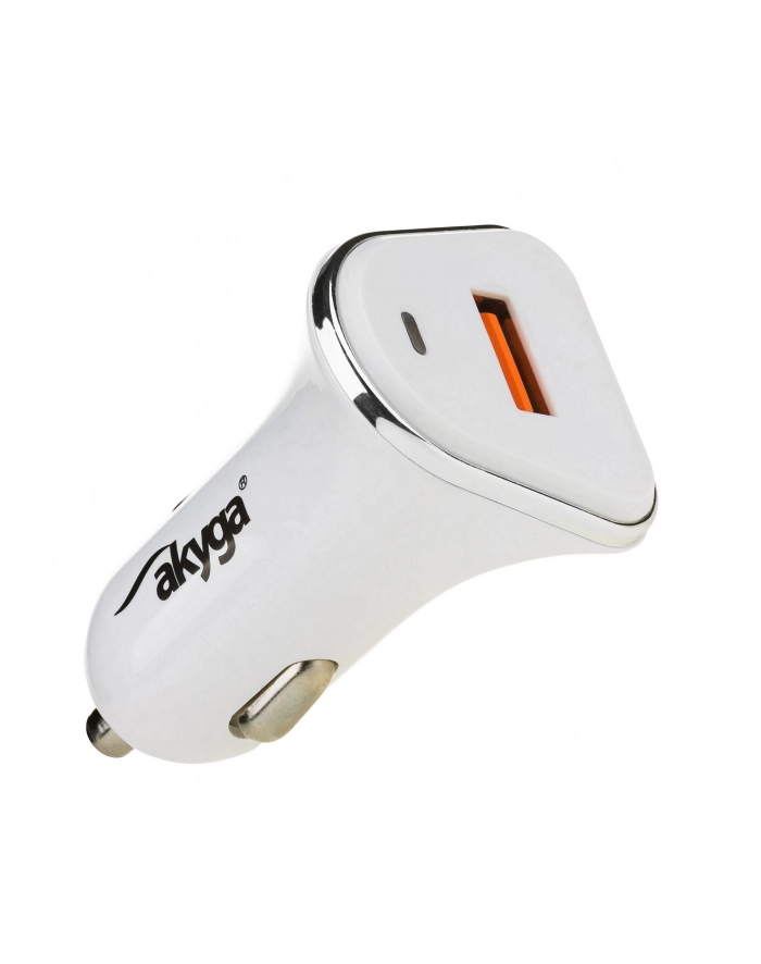 Ładowarka samochodowa Akyga AK-CH-07 12V USB 3000mA biała Quick Charge 3.0 główny