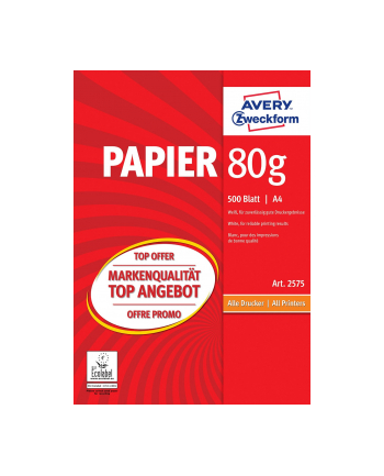 Zweck Multifunktionspapier A4 80g 500B