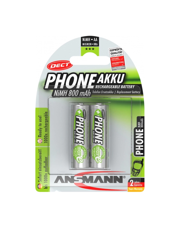 Ansmann DECT HR6 Mignon NiMh 2xAA 800mA główny
