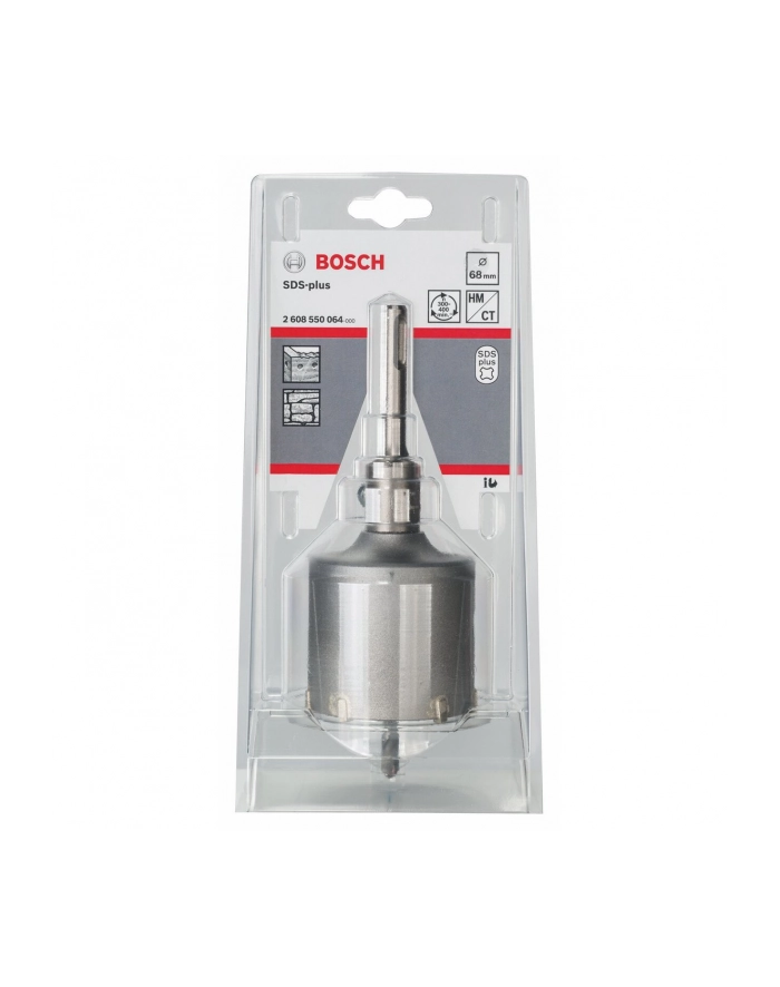 Bosch Zestaw koronek wiertniczych 68mm SDS+ 3 częściowy główny