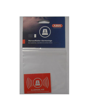 ABUS WarnSticker Alarm -D- 74x52.5mm