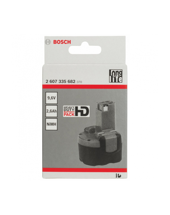 Bosch Akumulator-bateria 9,6V 2,6 Ah NiMH black - 2607335682 główny