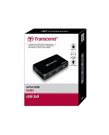 Transcend 4-Port USB 3.0 Hub black
