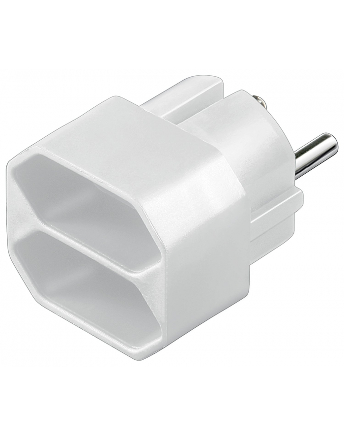 goobay Stromadapt 1Schuko->2Euro white główny
