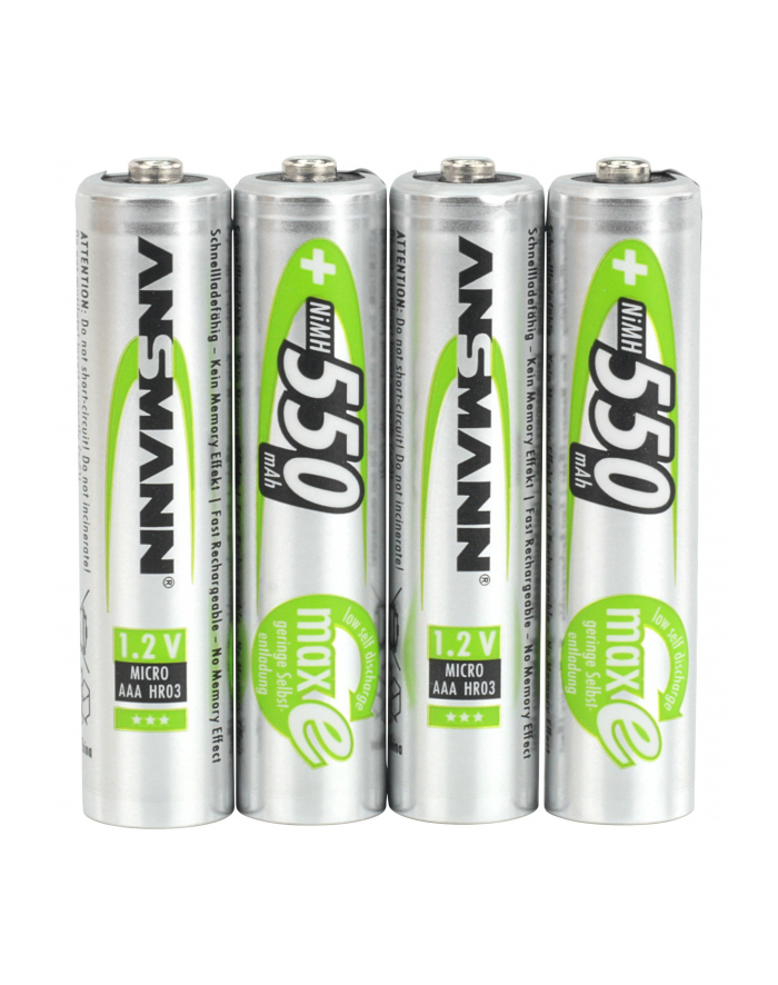 Ansmann Micro NiMh Bateria 4xAAA 550mA główny