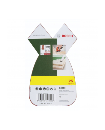 Bosch Papiery ścierne Multi 25 sztuk