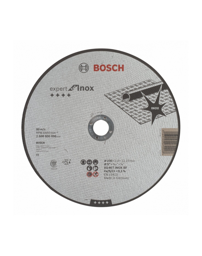 Bosch Tarcza tnąca prosty 230mm Inox główny