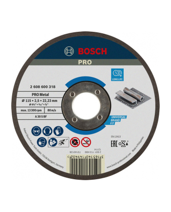 Bosch Tarcza tnąca prosty 115mm
