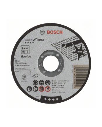 Bosch Tarcza tnąca Rapido prosty 115mm