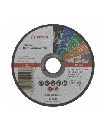 Bosch Tarcza tnąca MultiConstruction125mm