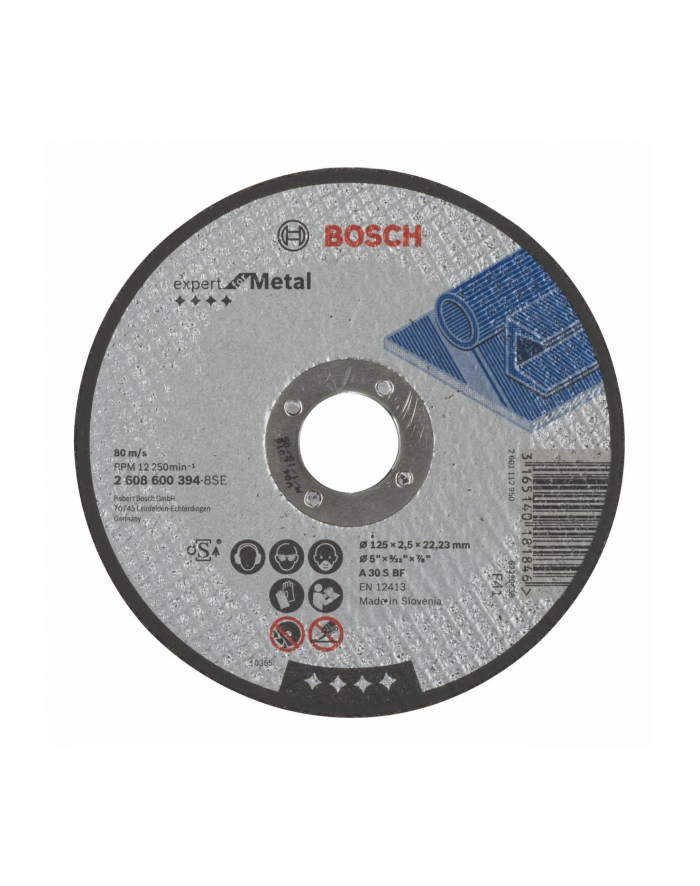 Bosch Tarcza tnąca prosty 125mm główny