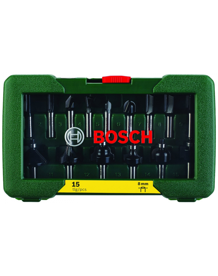 Bosch HM-Frezy zestaw (8mm) 15 sztuk główny