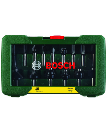 Bosch HM-Frezy zestaw (8mm) 15 sztuk