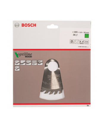 Bosch Tarcza pilarska Optiline 165x30
