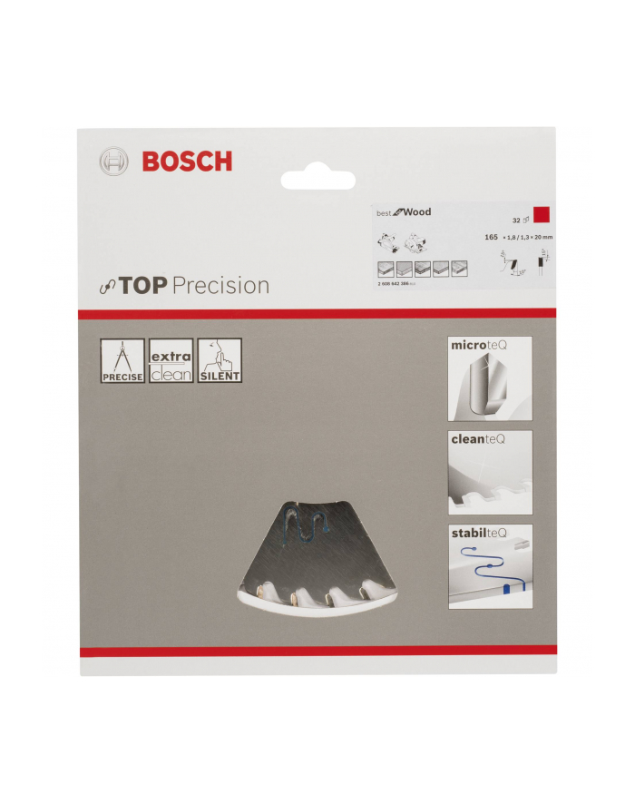 Bosch Tarcza pilarska Top Precision 165x20 główny