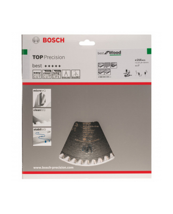 Bosch Tarcza pilarska Top Precision 216x30