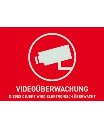 ABUS WarnSticker Video -D- 74x52.5mm