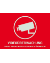 ABUS WarnSticker Video -D- 74x52.5mm - nr 1