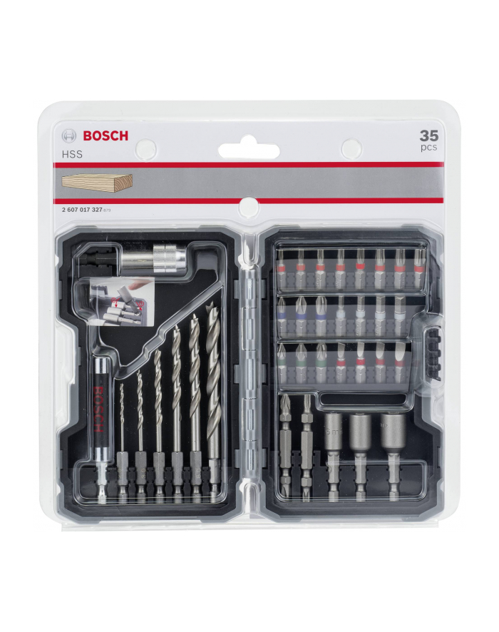 Bosch Zestaw wierteł do drewna - 35 częściowy główny