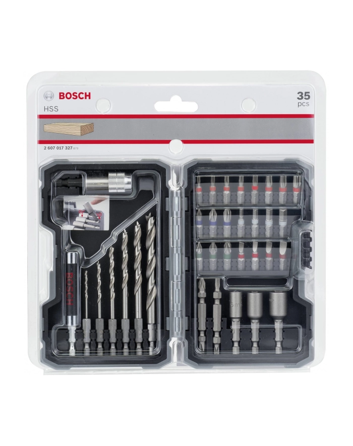 Bosch Zestaw wierteł do drewna - 35 częściowy główny