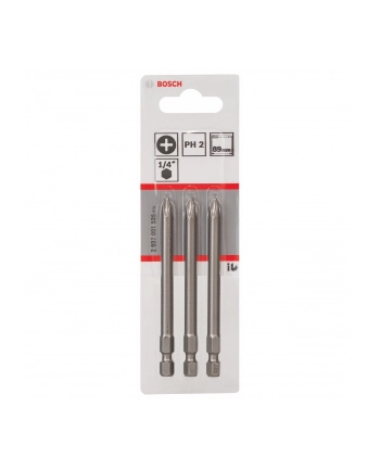 Bosch Końcówka wkręcająca PH Gr.2 XH 89mm 3 sztuki