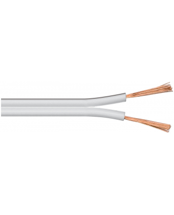 goobay - kabel do głośników - 2x 2.5 mm - biały - 25m