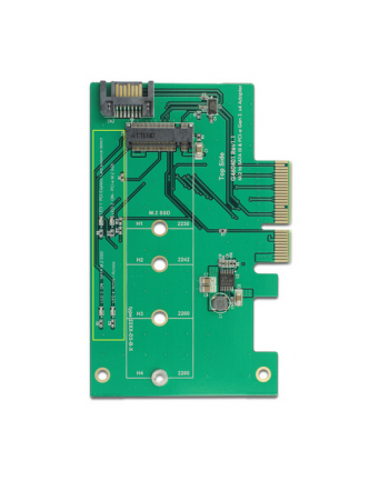 DeLOCK Adapter 1x M.2 NGFF +SATA na PCIe x4