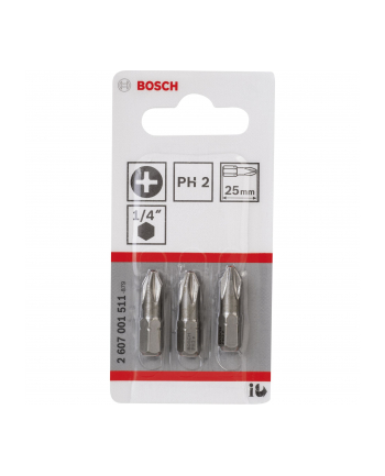 Bosch Końcówka wkręcająca PH Gr.2 XH 25mm 3 sztuki nr 1