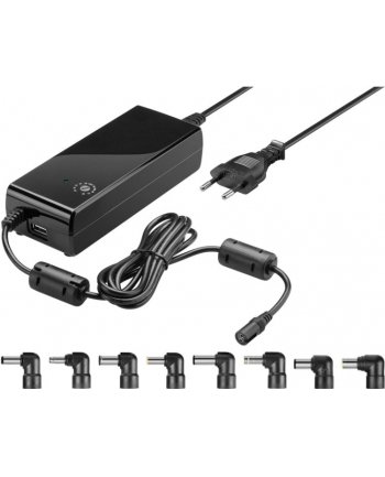 goobay - zasilacz uniwersalny do laptopa - 81W + ładowarka USB