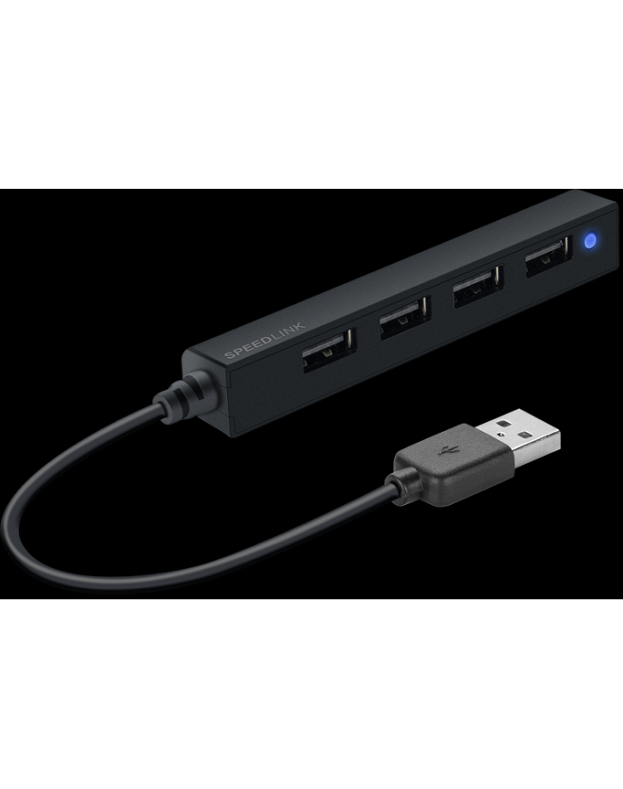 Speedlink SNAPPY SLIM Hub USB 2.0 - 4x - czarny główny