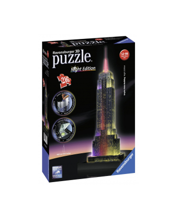 Ravensburger 3DPuzzle Empire State w nocy 216 - 125661