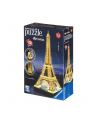 Ravensburger 3DPuzzle Wieża Eiffla w nocy 216 - 125791 - nr 2