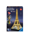 Ravensburger 3DPuzzle Wieża Eiffla w nocy 216 - 125791 - nr 4