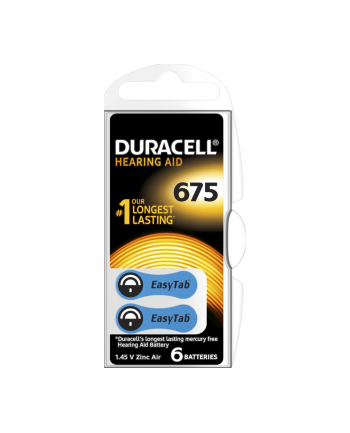 Duracell Zinc Air Hearing Aid 675 1.4V do aparatów słuchowych