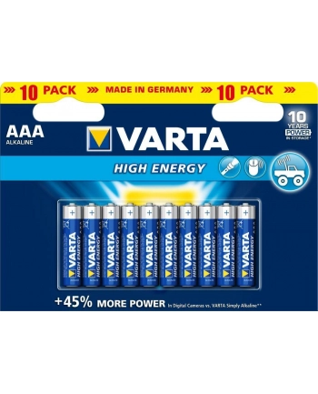 Varta High Energy LR03-AAA, alkaliczna, 1.5V, sztuk 20 (04903-121-420)