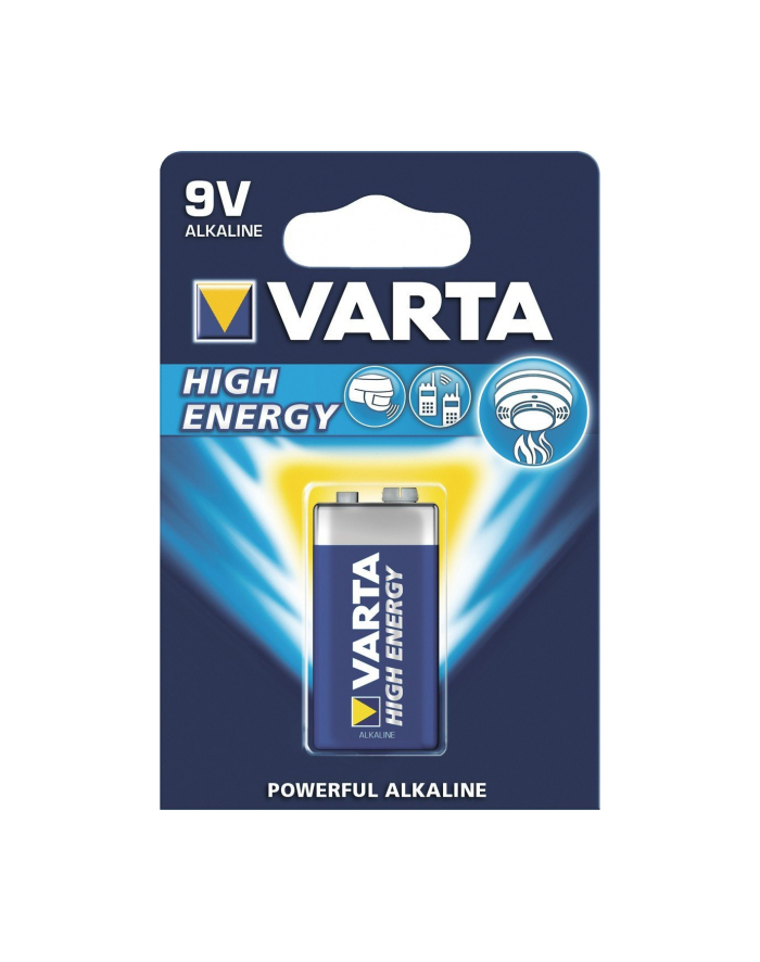 Varta High Energy 6LR61-PP3, alkaliczna, 9V (4922-101-401) główny