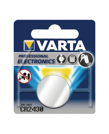Varta CR2430, bateria pastylka, litowa, 3V (6430-101-401)