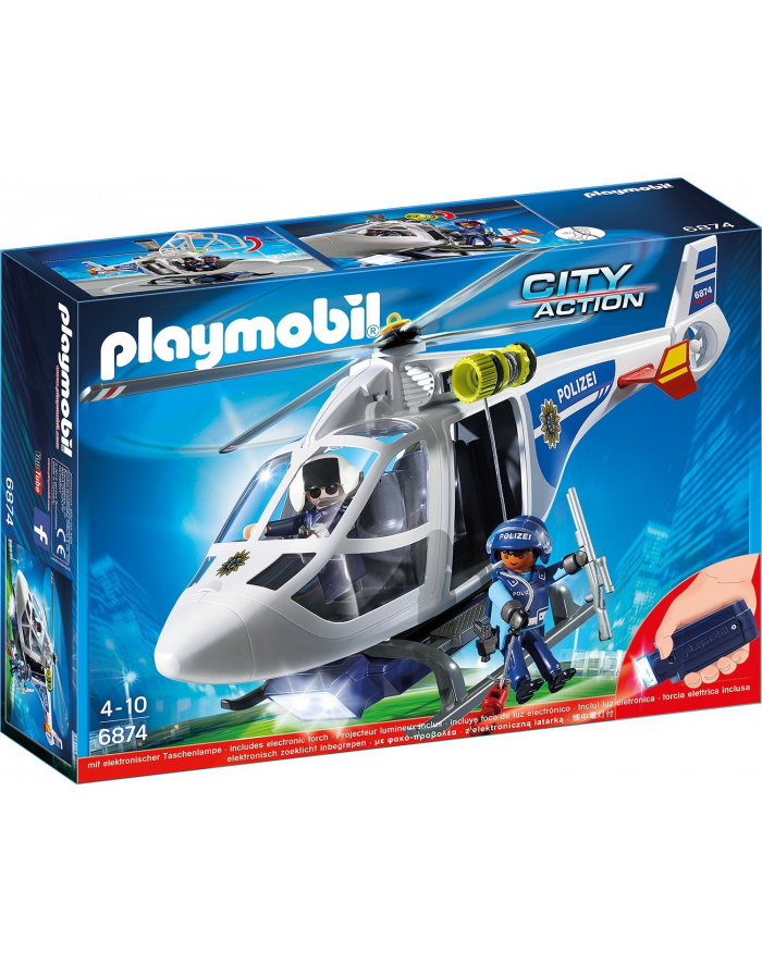 Playmobil City Action / Policja-Helikopter z LED (6874) główny