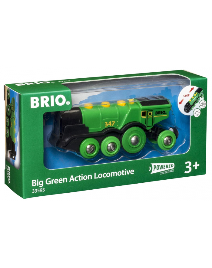 BRIO Big Green Action Locomotive 2013 (33593) główny