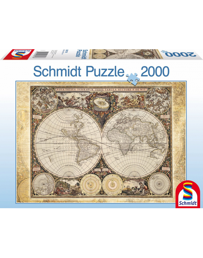 Schmidt Spiele Historische mapa świata (58178) główny