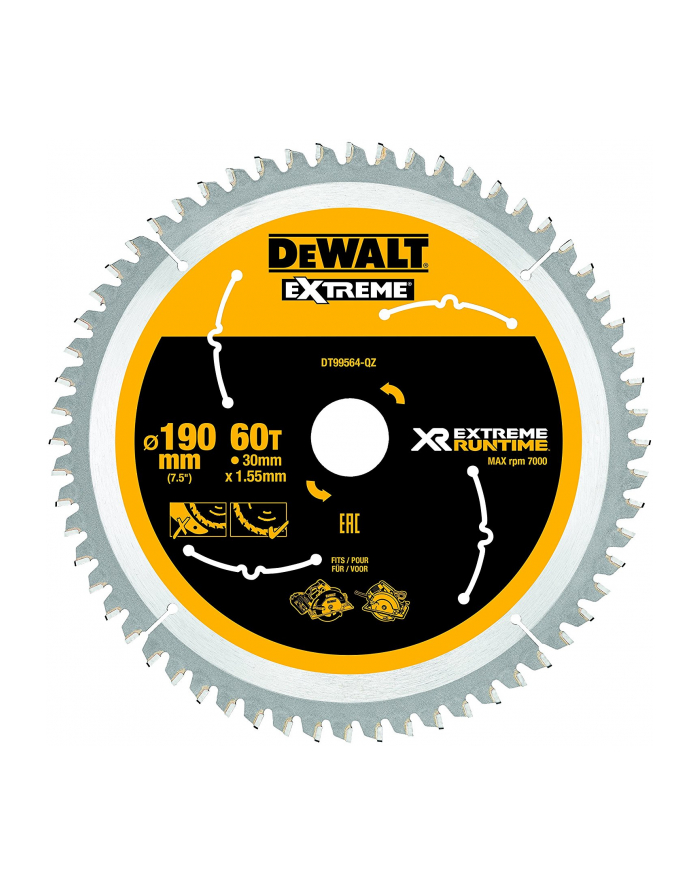 DeWalt DT99564, 190mm / 30mm główny