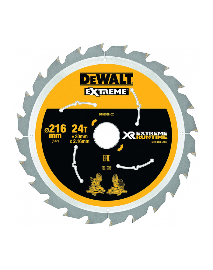 DeWalt DT99568, 216mm / 30mm główny