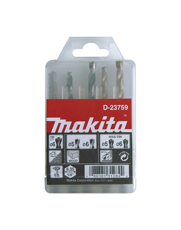Makita drill set 1/4 '''' D-23759 główny
