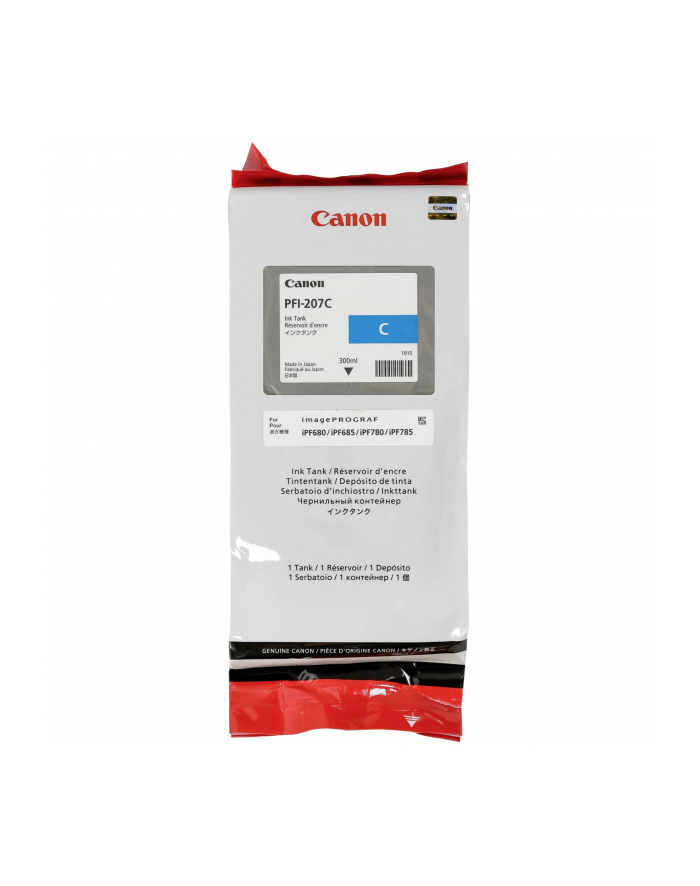 Canon ink CY PFI-207C główny