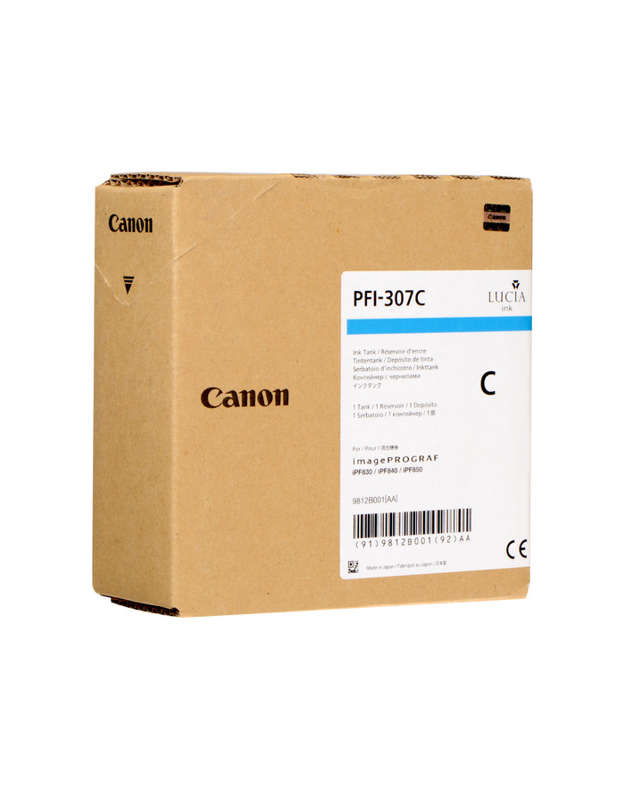 Canon ink CY PFI-307C główny