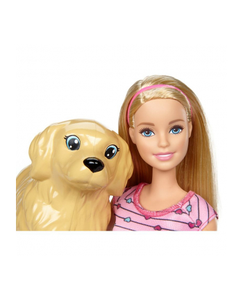 Mattel Barbie Newborn Pups Doll & Pets (FDD43)