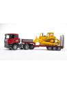 Bruder Professional Series Scania R-series Low Loader Truck, CAT Bulldozer (03555) - nr 13