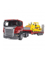 Bruder Professional Series Scania R-series Low Loader Truck, CAT Bulldozer (03555) - nr 1