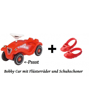 BIG Bobby Car Classic red with Whisper Wheels and Shoe Care (800056053)