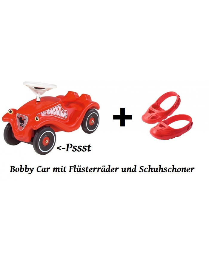 BIG Bobby Car Classic red with Whisper Wheels and Shoe Care (800056053) główny